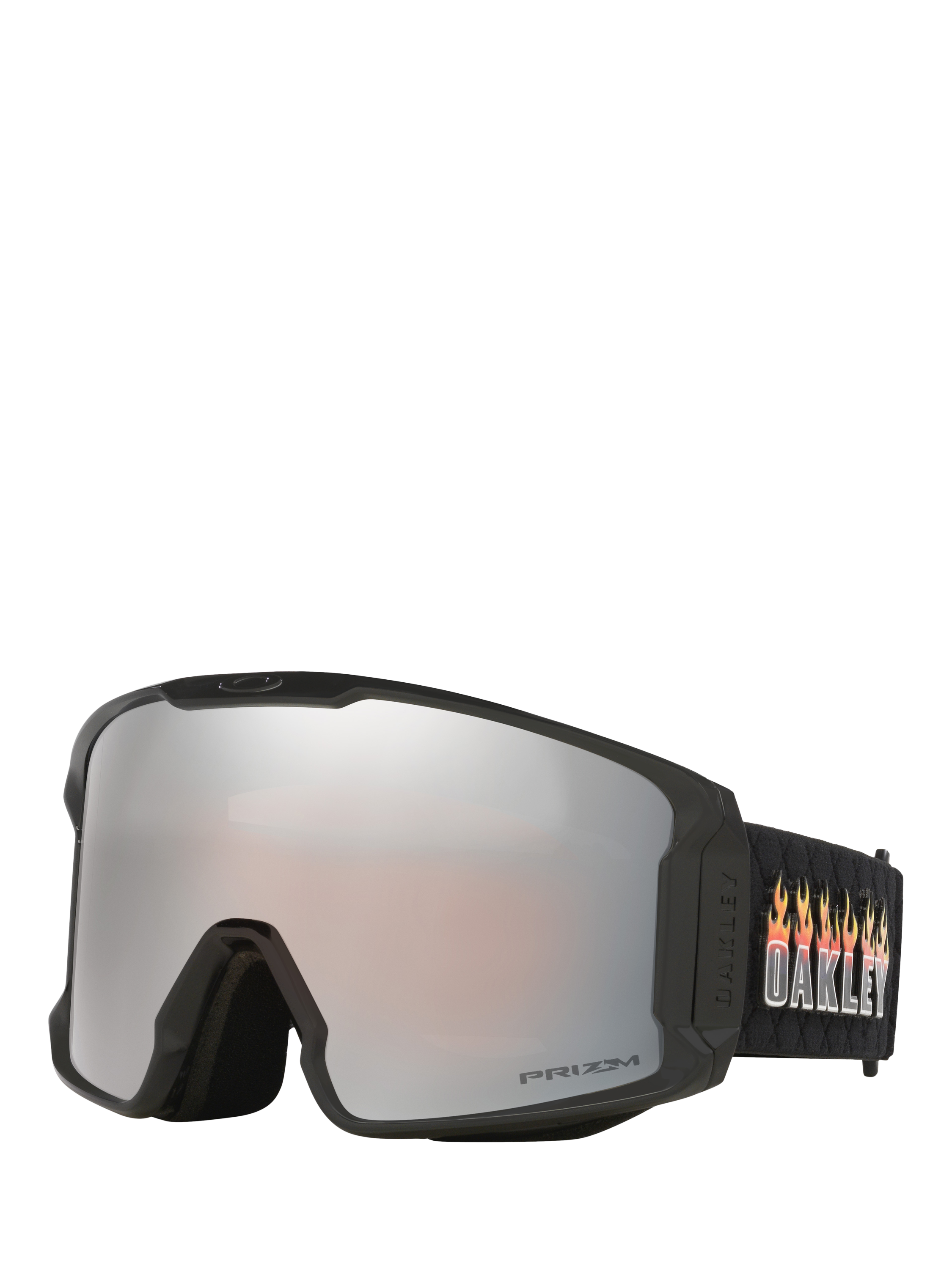 Product image 1 of 3, which shows Oakley OO7070 Men's Irregular Sunglasses, Black/Silver