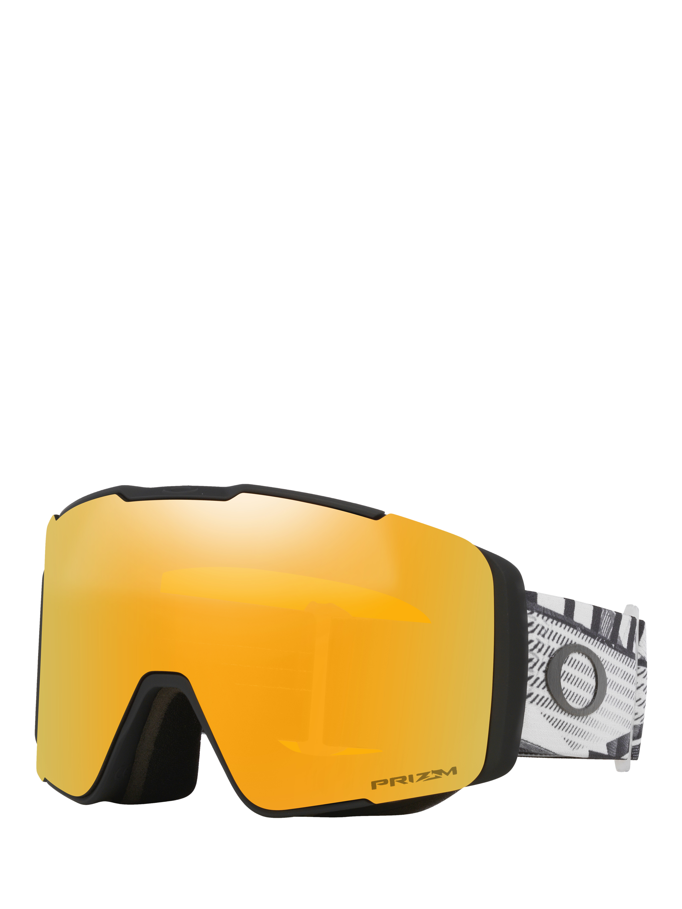 Product image 1 of 5, which shows Oakley OO7136 Unisex Irregular Sunglasses, Black/Gold