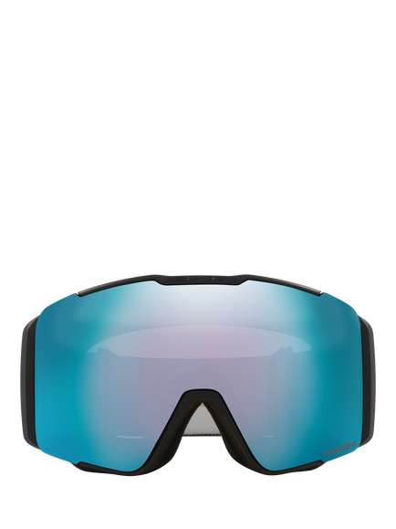 Oakley OO7137 Unisex Irregular Sunglasses, Matte Black/Blue - view 2, Matte Black/Blue