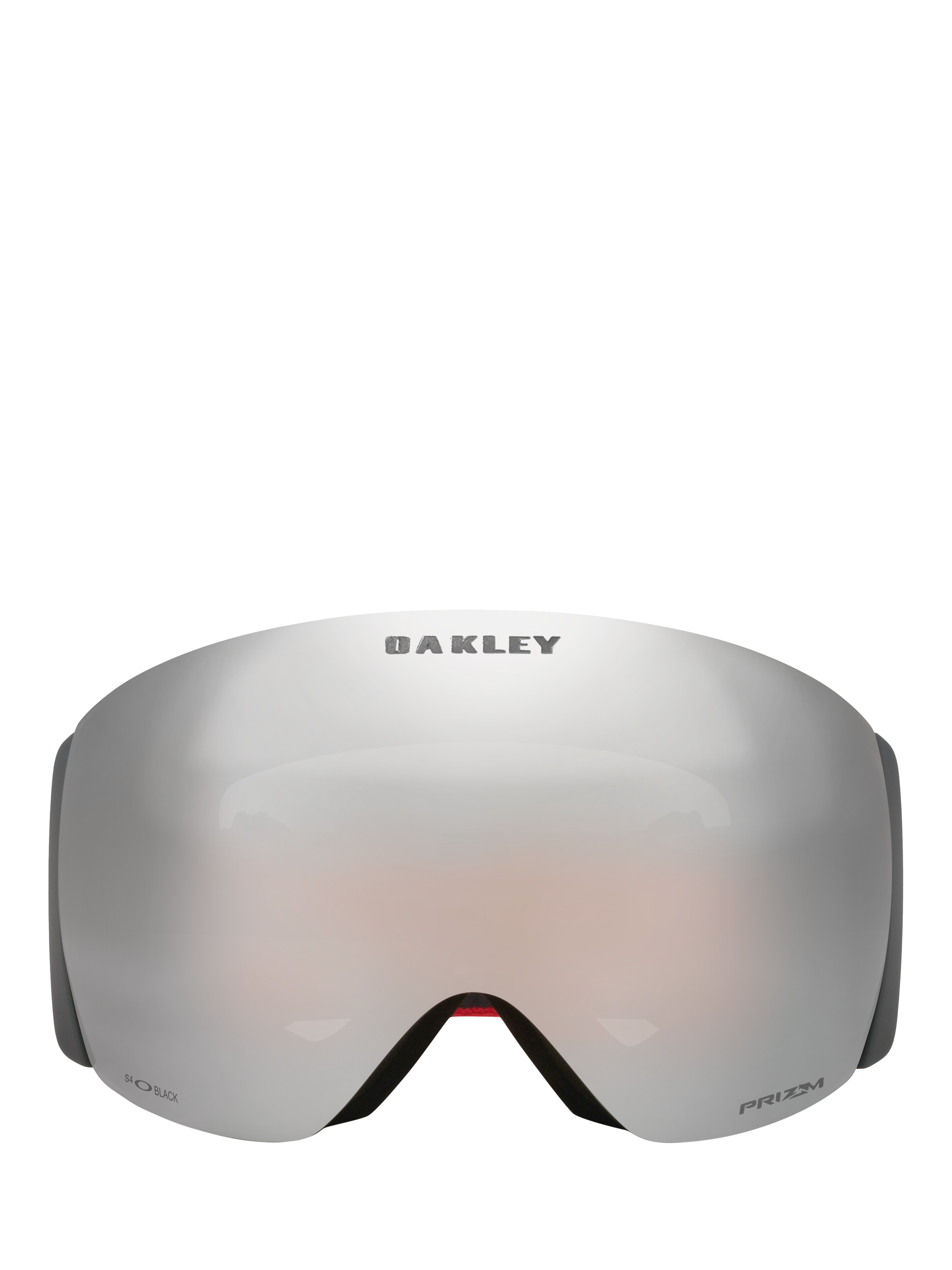Product image 2 of 5, which shows Oakley OO7138 Unisex Irregular Sunglasses, Matte Black/Silver