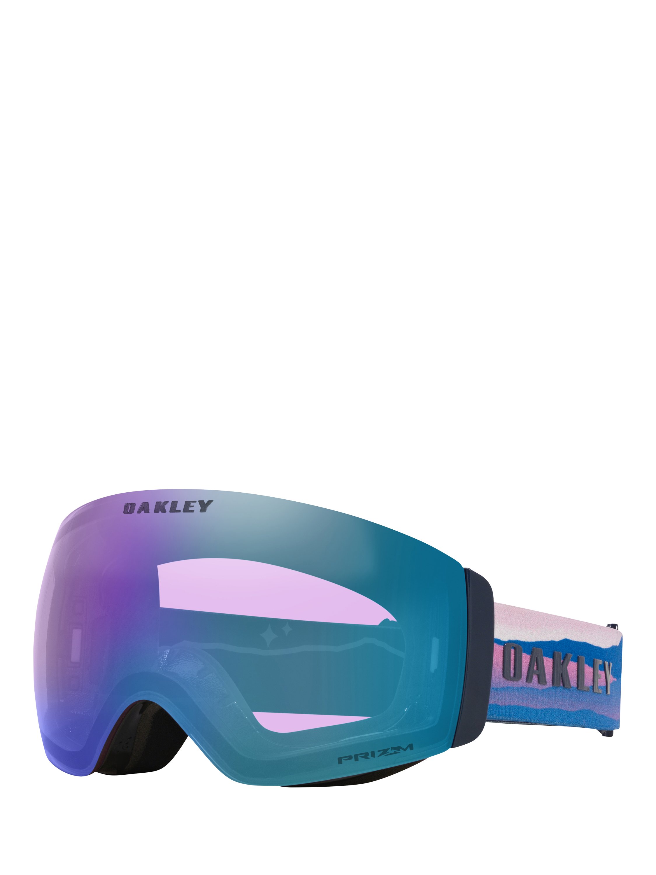 Product image 1 of 4, which shows Oakley OO7139 Unisex Irregular Sunglasses, Black/Pink