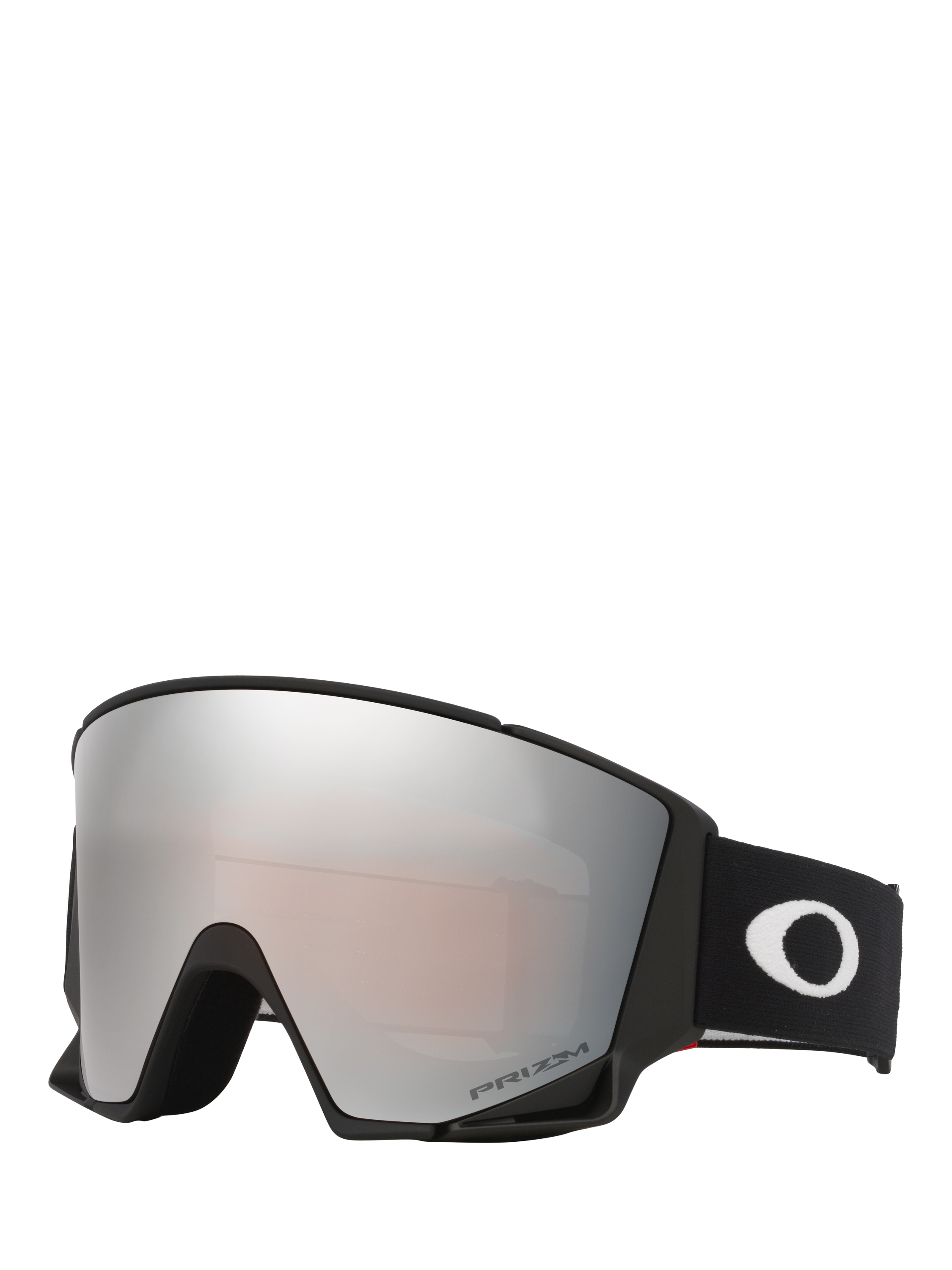 Product image 1 of 5, which shows Oakley OO7145 Unisex Irregular Sunglasses, Matte Black/Silver