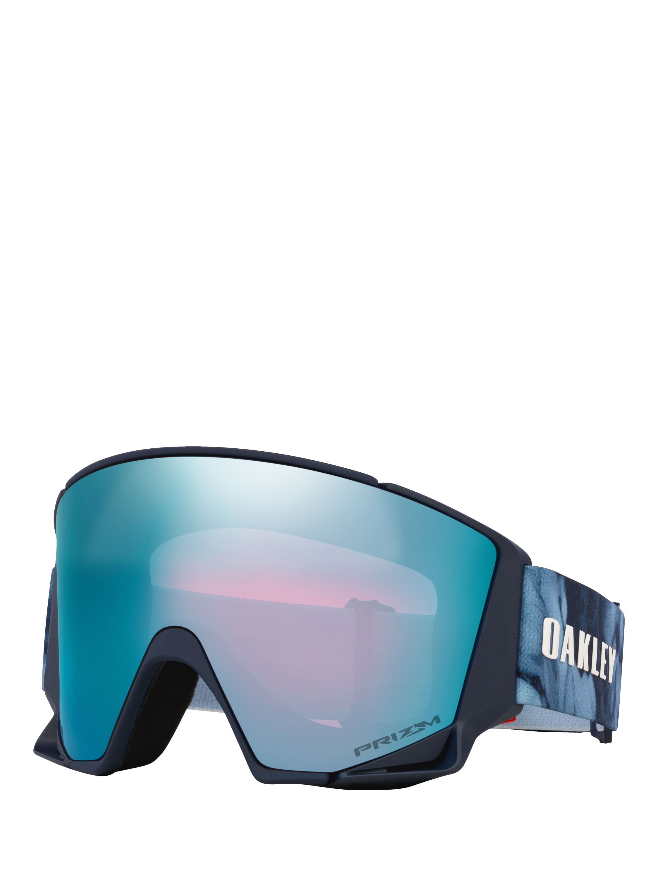 Product image 1 of 2, which shows Oakley OO7145 Unisex Irregular Sunglasses, Blue Matte/Blue