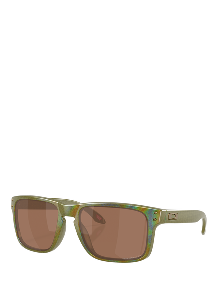 Oakley OO9102 Men's Polarised Square Sunglasses, Fern Spacedust/Brown, Fern Spacedust/Brown