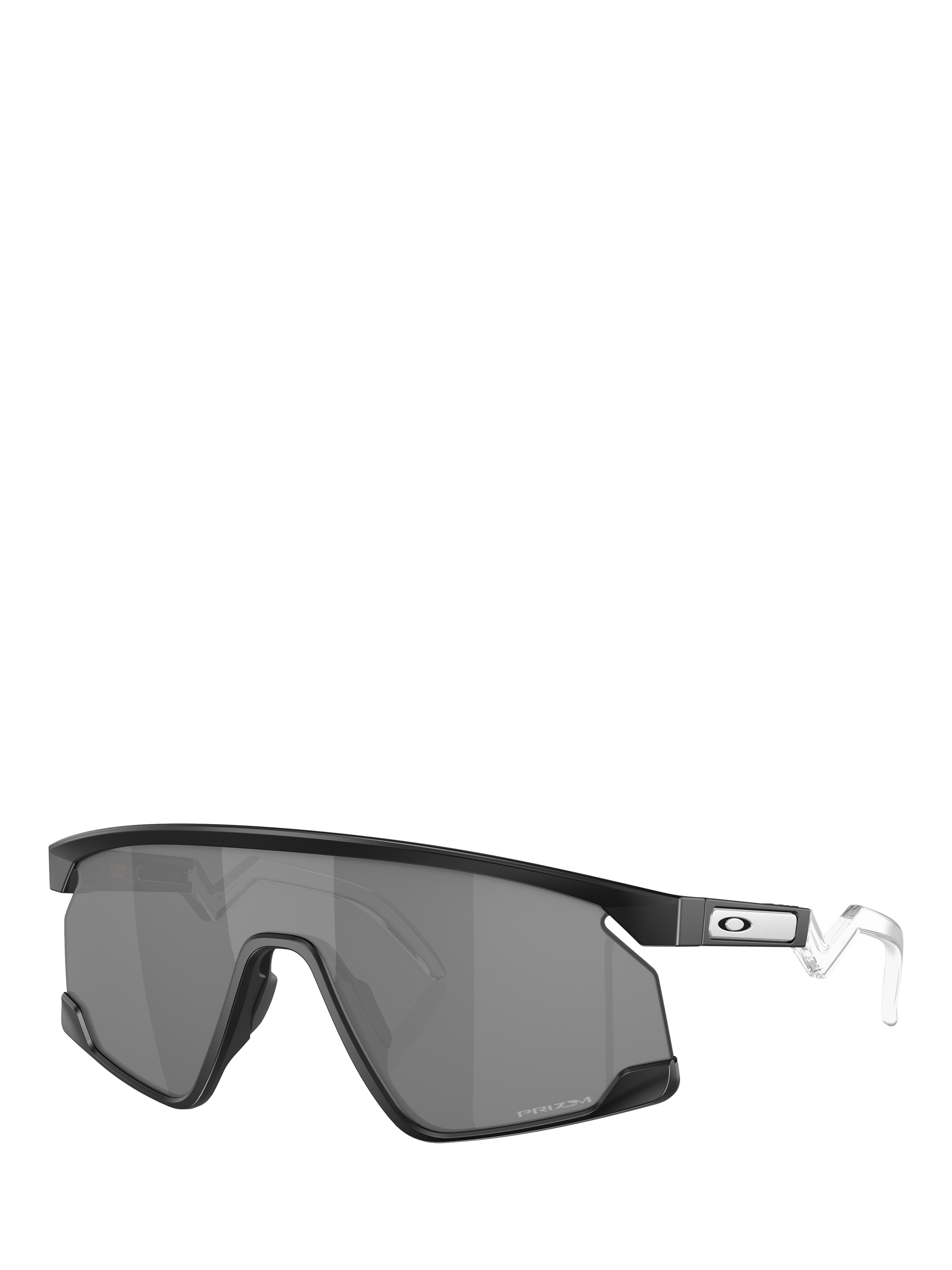 Product image 1 of 8, which shows Oakley OO928 Unisex Rectangular Sunglasses, Matte Black/Grey