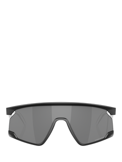 Oakley OO928 Unisex Rectangular Sunglasses, Matte Black/Grey - view 2, Matte Black/Grey