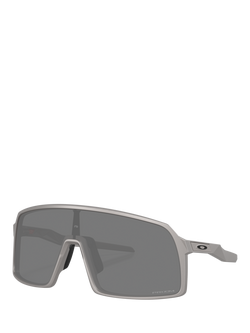 Oakley OO9406 Men's Sutro Prizm Rectangular Sunglasses, Titanium/Grey