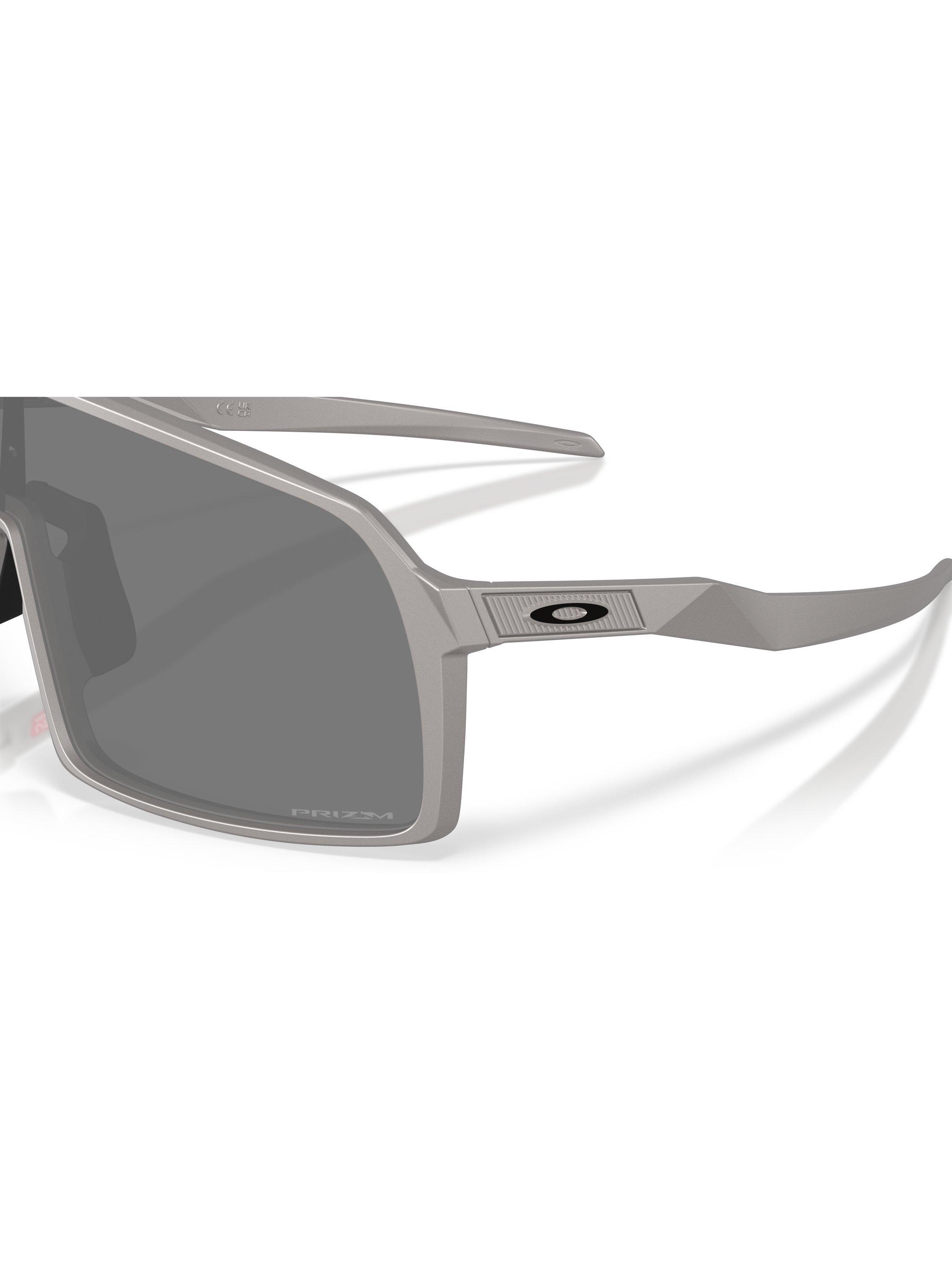 Product image 7 of 8, which shows Oakley OO9406 Men's Sutro Prizm Rectangular Sunglasses, Titanium/Grey