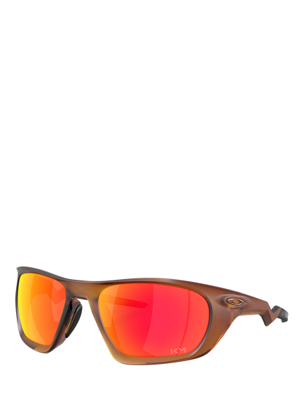 Oakley OO9431 Men's Rectangular Sunglasses, Matte Dark Amber/Mirror Orange, Matte Dark Amber/Mirror Orange