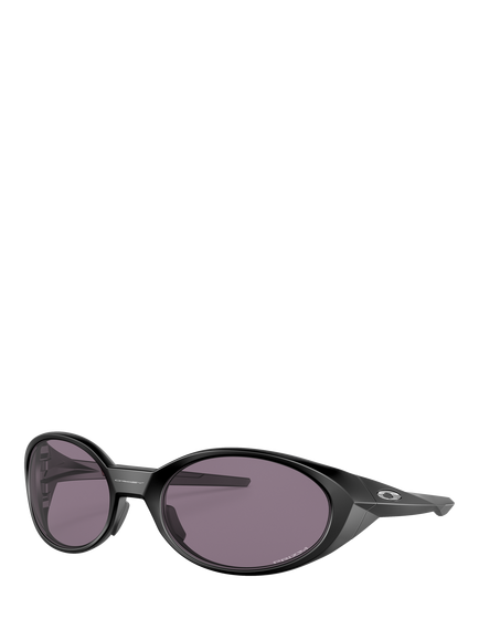 Oakley OO943 Men's Oval Sunglasses, Matte Black.red, Matte Black.red