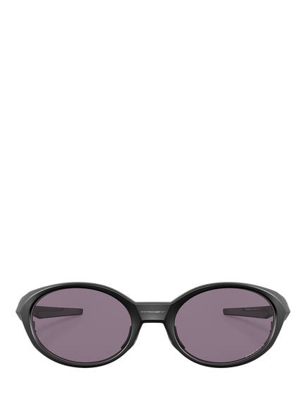 Oakley OO943 Men's Oval Sunglasses, Matte Black.red - view 2, Matte Black.red