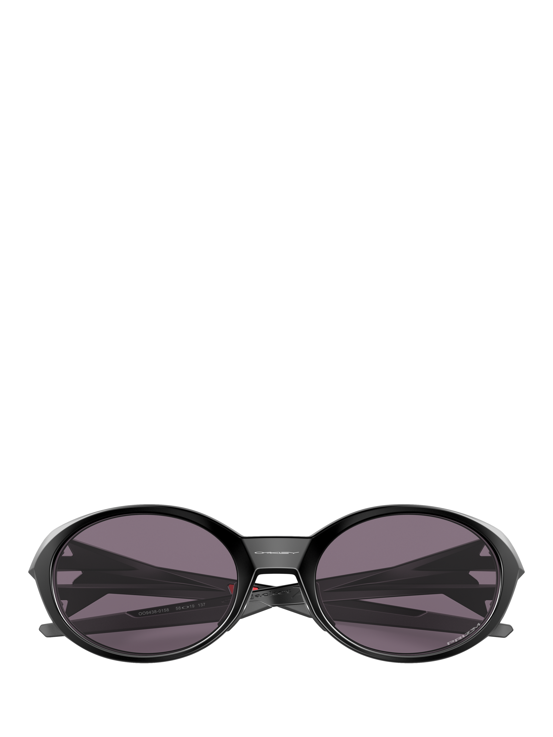 Product image 4 of 6, which shows Oakley OO943 Men's Oval Sunglasses, Matte Black.red