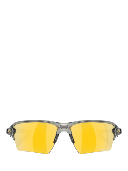 Oakley OO9488 Men's Mirrored Polarised Rectangular Sunglasses, Grey Ink/Mirror Yellow - view 2, Grey Ink/Mirror Yellow