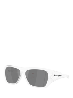 Oakley OO9492 Unisex Rectangular Sunglasses, Matte Clear/Grey, Matte Clear/Grey