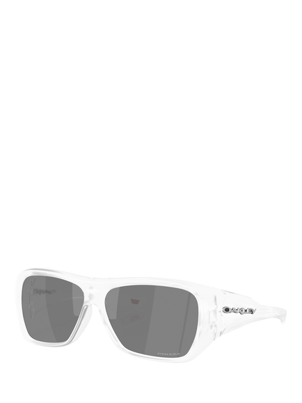 Oakley OO9492 Unisex Rectangular Sunglasses, Matte Clear/Grey, Matte Clear/Grey