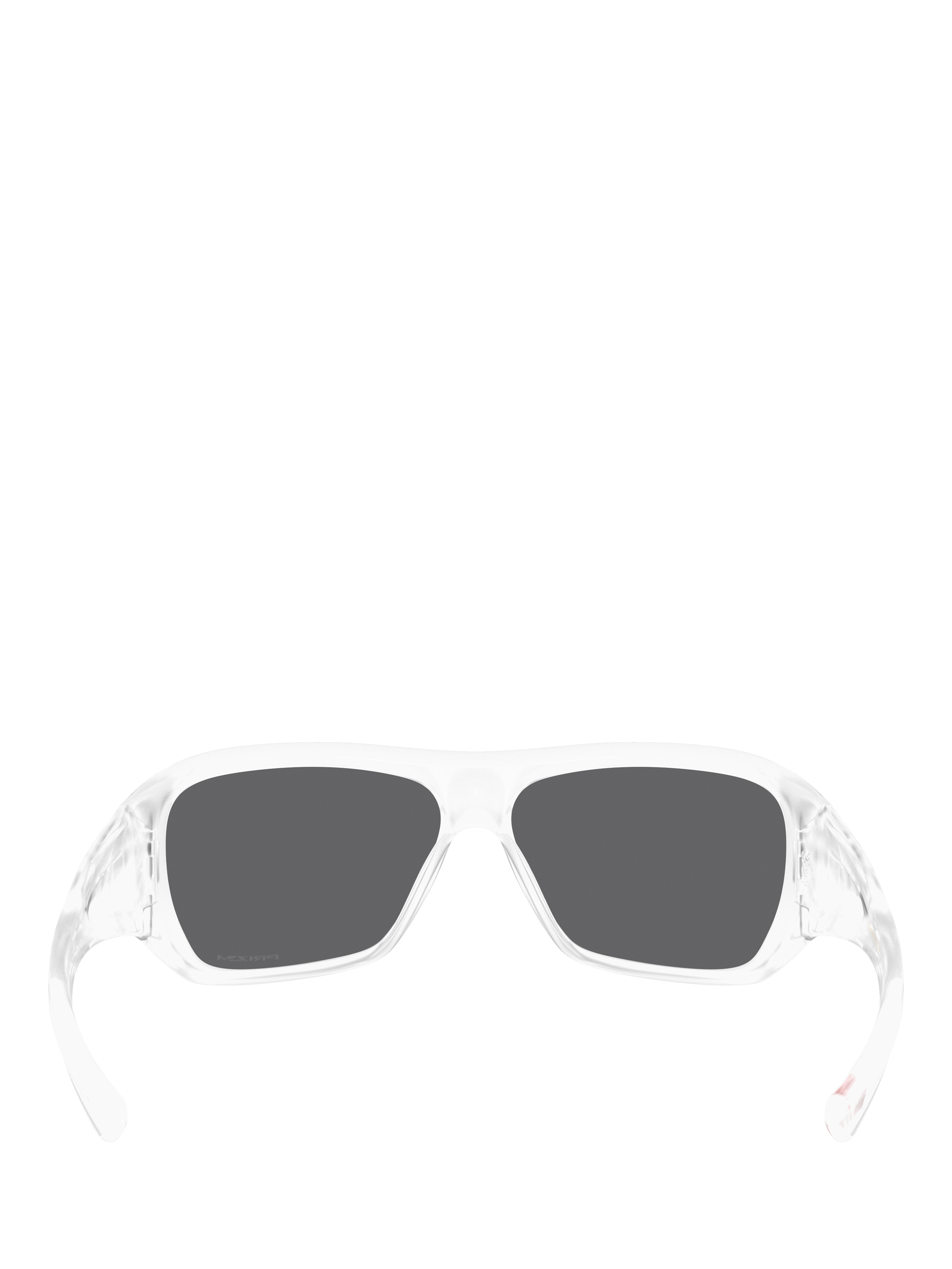 Product image 4 of 8, which shows Oakley OO9492 Unisex Rectangular Sunglasses, Matte Clear/Grey