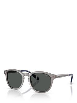 Ralph Lauren PH4206 Men's Phantos Sunglasses, Transparent Grey, Transparent Grey