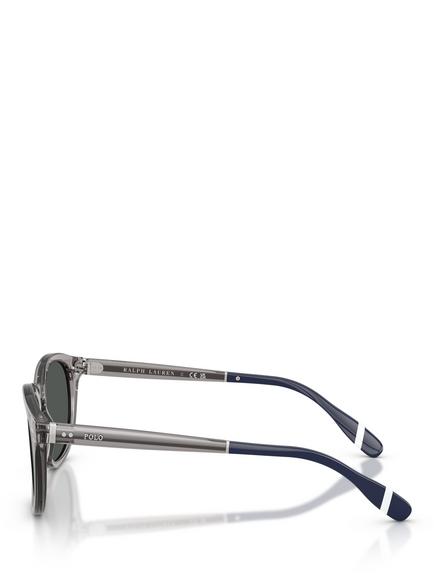 Ralph Lauren PH4206 Men's Phantos Sunglasses, Transparent Grey - view 2, Transparent Grey