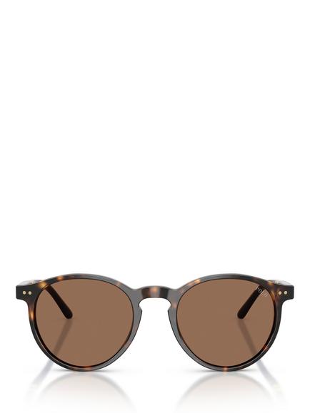 Ralph Lauren 0PH4236 Round Sunglasses - view 2, Shiny Dark Havana/Brown