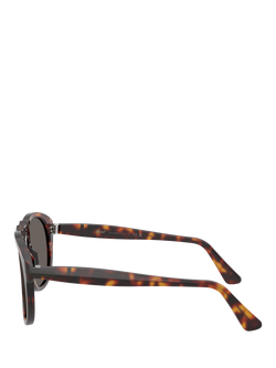 Persol PO0649 Unisex Aviator Sunglasses, Havana/Grey - view 2, Havana/Grey