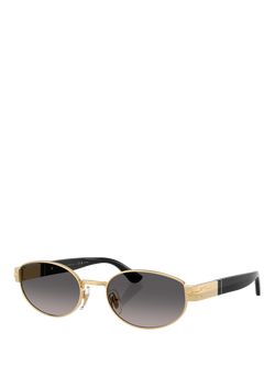 Persol PO1024 Unisex Oval Sunglasses, Gold, Gold