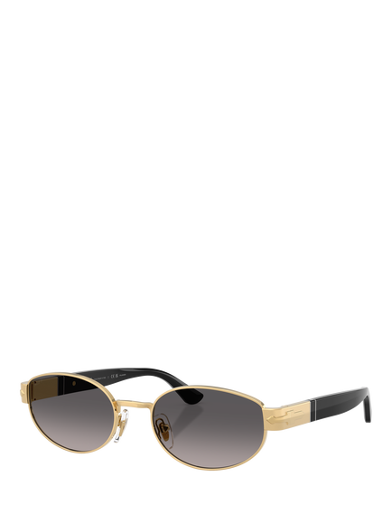 Persol PO1024 Unisex Oval Sunglasses, Gold, Gold