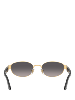 Persol PO1024 Unisex Oval Sunglasses, Gold - view 2, Gold