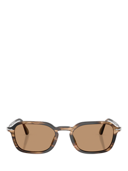 Persol PO3381 Unisex Phantos Sunglasses, Black/Brown - view 2, Black/Brown