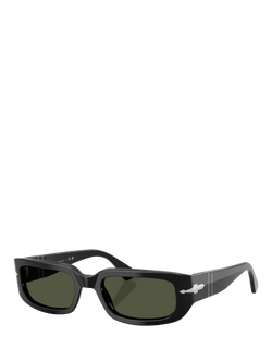 Persol PO3385 Unisex Pillow Sunglasses, Black/Green, Black/Green