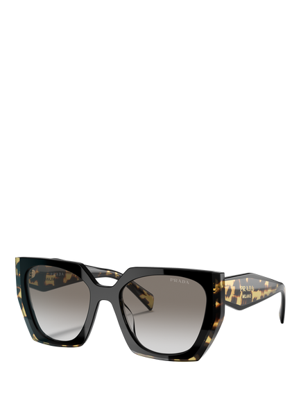 Prada PR 15WS Women's Cat's Eye Sunglasses, Black Tortoise/Grey Gradient, Black Tortoise/Grey Gradient