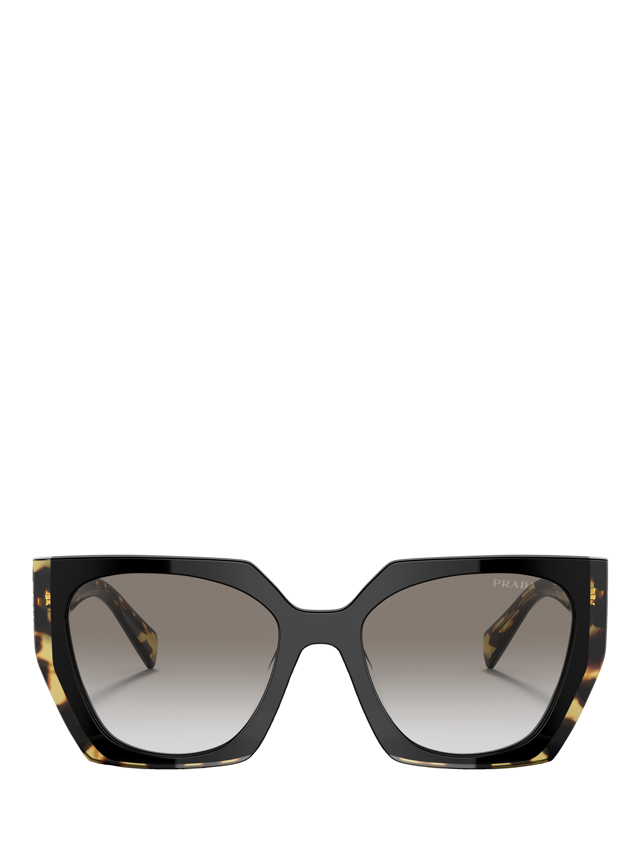 Product image 2 of 5, which shows Prada PR 15WS Women's Cat's Eye Sunglasses, Black Tortoise/Grey Gradient