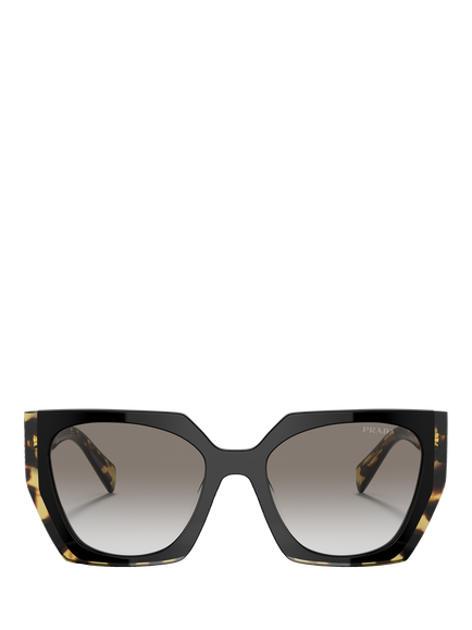 Prada PR 15WS Women's Cat's Eye Sunglasses, Black Tortoise/Grey Gradient - view 2, Black Tortoise/Grey Gradient