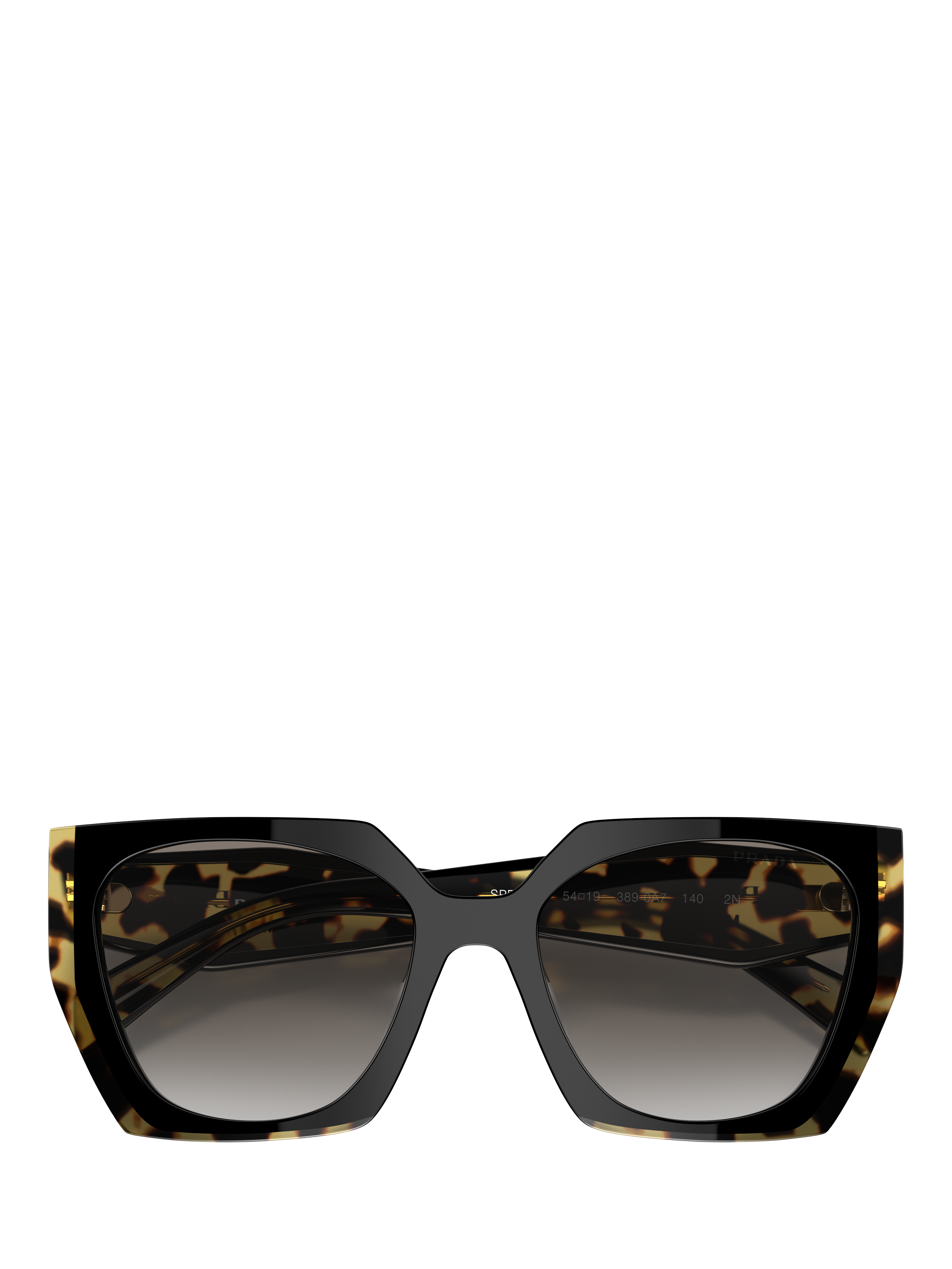 Product image 5 of 5, which shows Prada PR 15WS Women's Cat's Eye Sunglasses, Black Tortoise/Grey Gradient