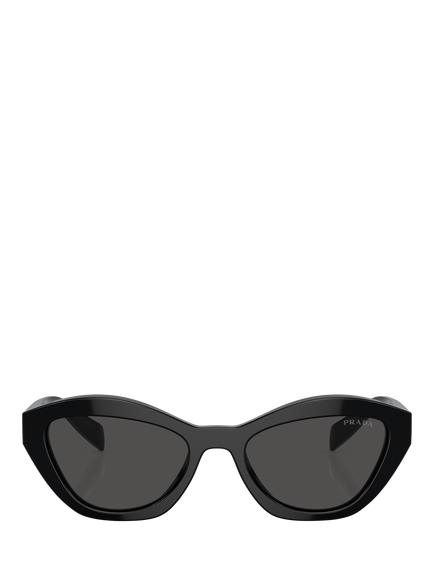 Prada PR A02S Women's Butterfly Sunglasses, Black - view 2, Black