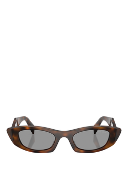 Prada PR B16S Women's Oval Sunglasses, Juniper Tortoise/Grey - view 2, Juniper Tortoise/Grey