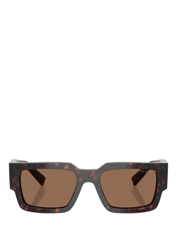 Prada PR B17S Men's Rectangular Sunglasses - view 2, Root Tortoise/Brown