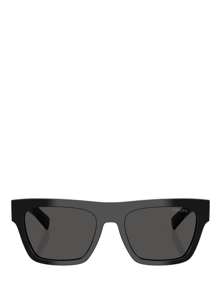 Prada PR C03S Men's D-Frame Sunglasses - view 2, Black/Grey