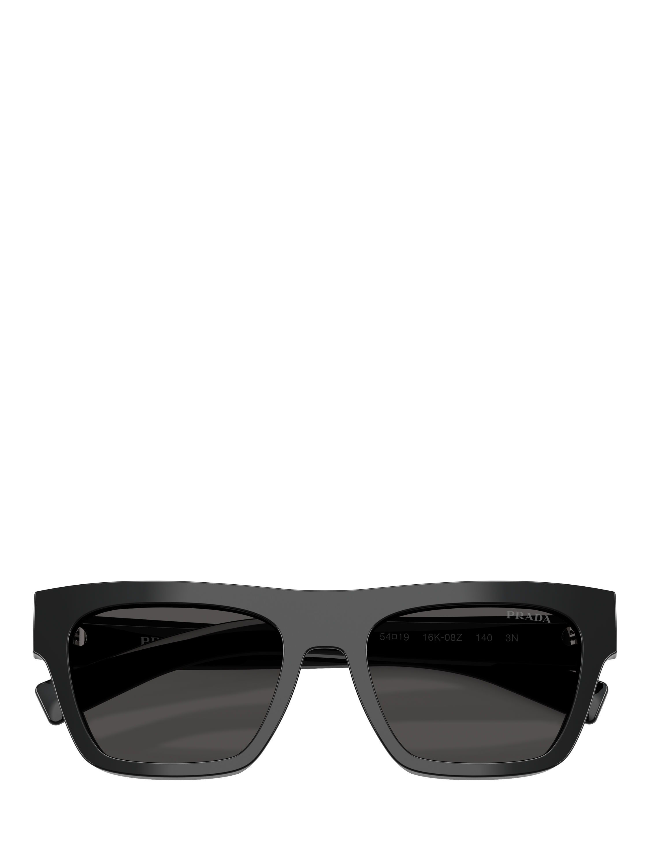 Product image 5 of 5, which shows Prada PR C03S Men's D-Frame Sunglasses, Black/Grey