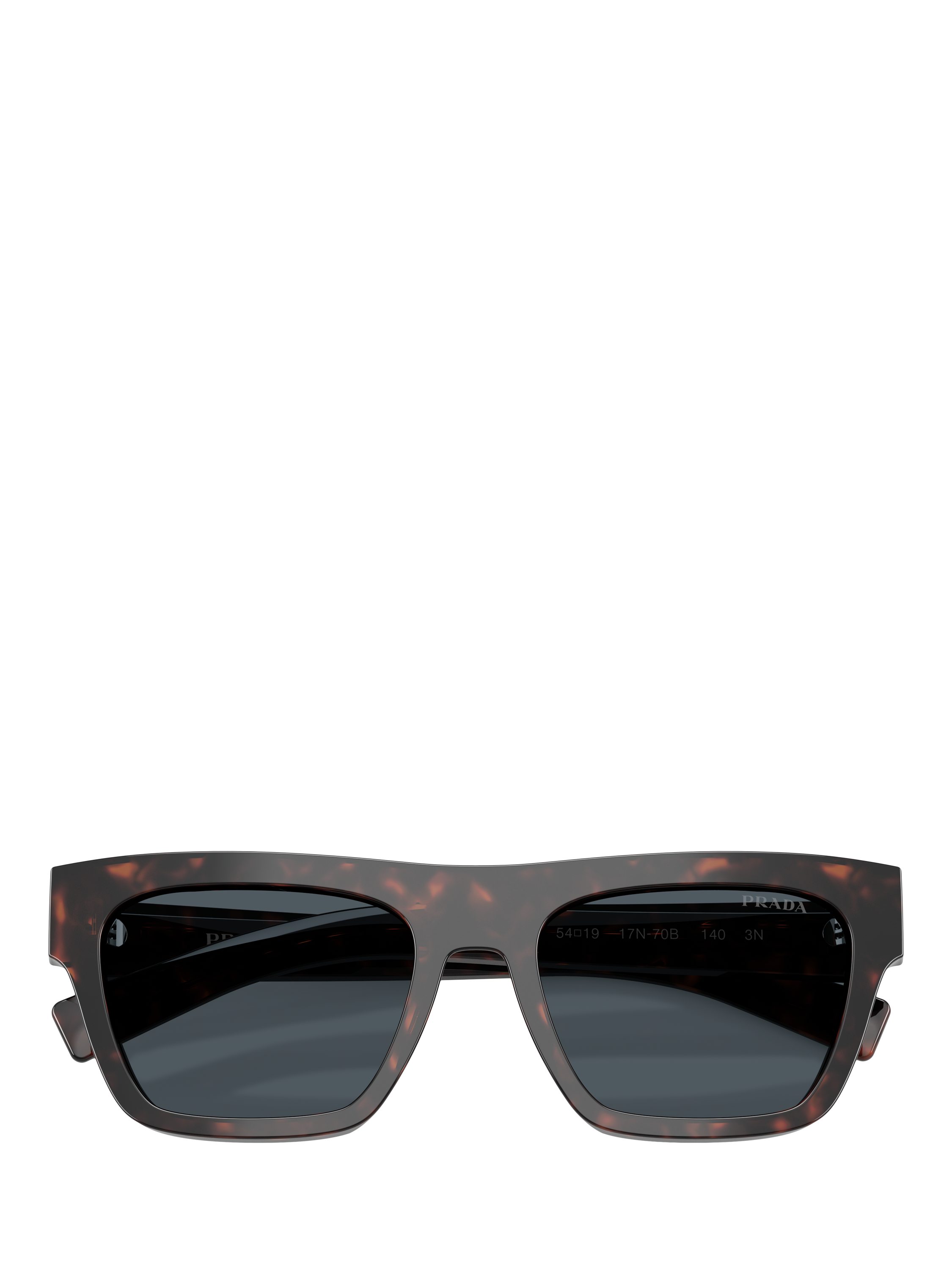 Product image 5 of 5, which shows Prada PR C03S Men's D-Frame Sunglasses, Root Havana/Grey