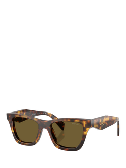 Prada PR C07S Women's Butterfly Sunglasses, Honey Tortoise/Brown