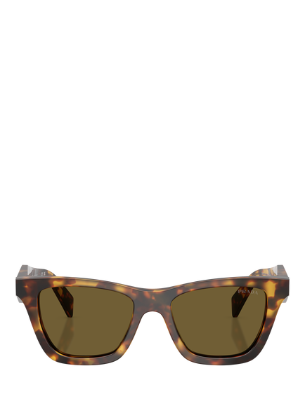 Prada PR C07S Women's Butterfly Sunglasses - view 2, Honey Tortoise/Brown