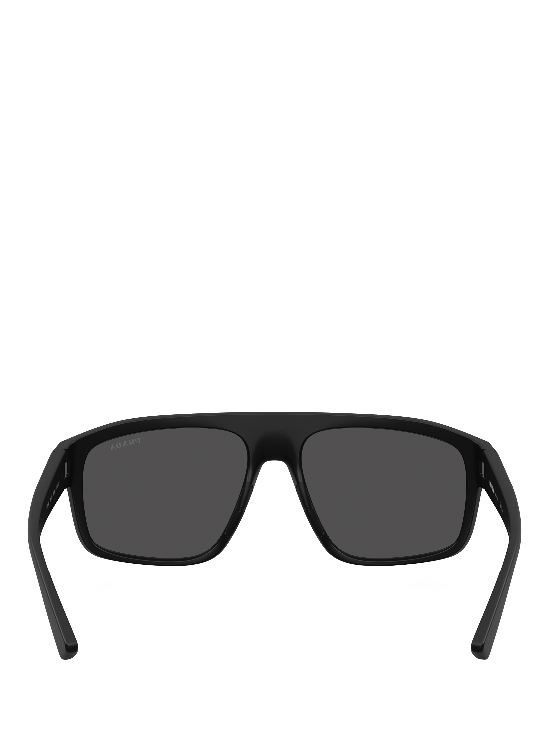 Product image 4 of 5, which shows Prada Prada Linea Rossa PS B02S Men's Irregular Sunglasses, Matte Black/Grey