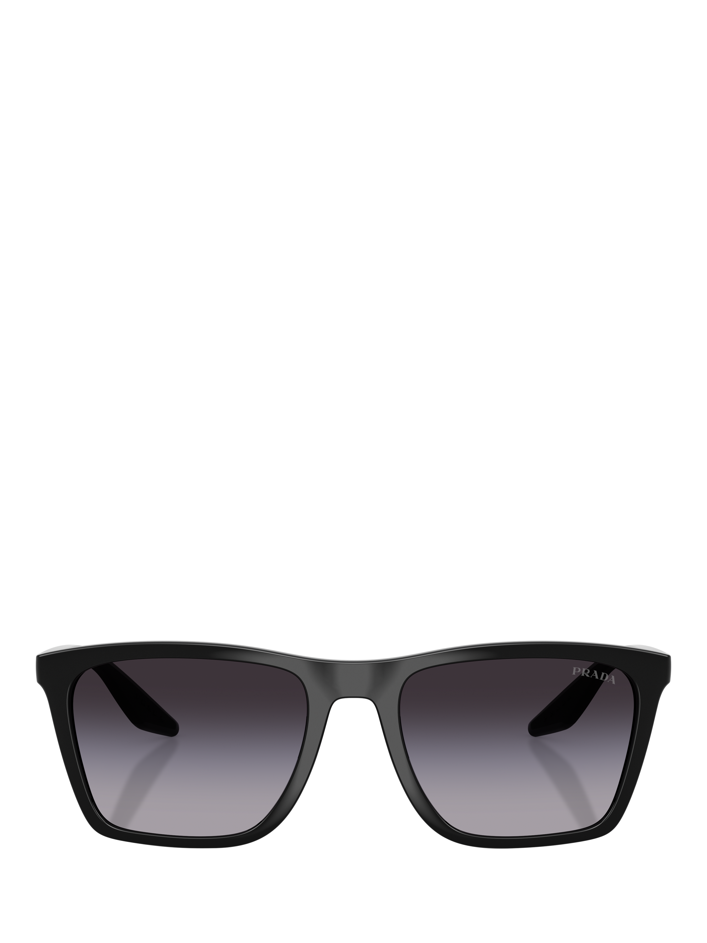 Product image 2 of 5, which shows Prada Prada Linea Rossa PS B08S Men's Pillow Sunglasses, Black/Grey Gradient