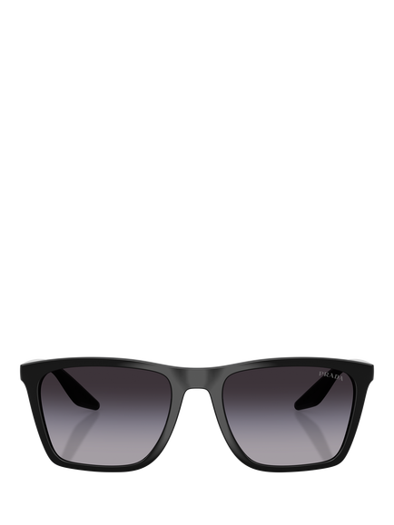 Prada Prada Linea Rossa PS B08S Men's Pillow Sunglasses, Black/Grey Gradient - view 2, Black/Grey Gradient