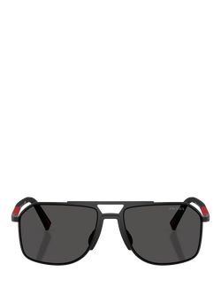 Prada PS B51S1B Men's Aviator Sunglasses, Matte Black - view 2, Matte Black