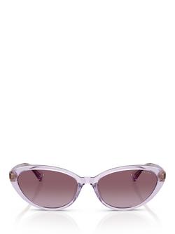 Ralph Lauren RA5338 Women's Butterfly Sunglasses, Transparent Violet Gradient - view 2, Transparent Violet