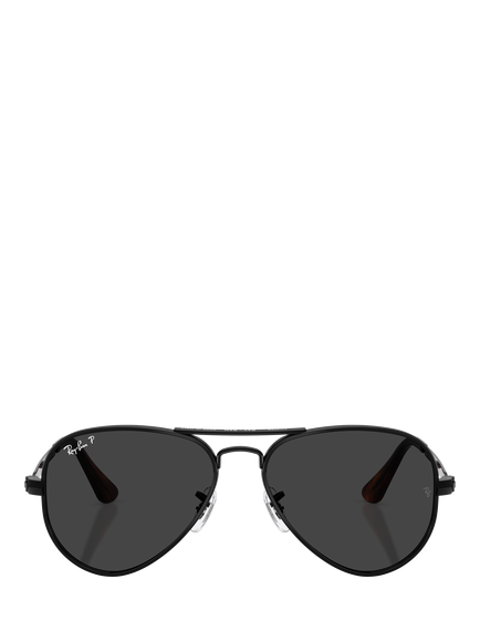 Ray-Ban RB3925002 Unisex Polarised Aviator Sunglasses, Black - view 2, Black