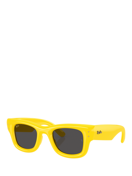 Ray-Ban RB4940 Unisex Square Sunglasses, Yellow/Dark Grey
