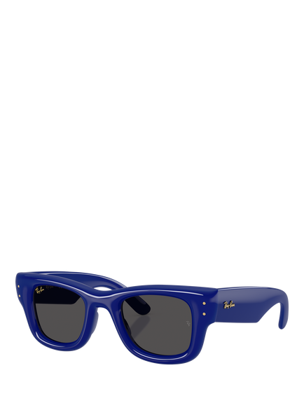 Ray-Ban RB4940 Unisex Square Sunglasses, Dark Blue/Grey