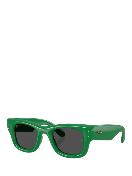 Ray-Ban RB4940 Unisex Square Sunglasses, Green/Grey